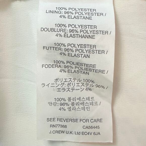 2/$30 J. Crew Striped Eyelet Skirt White C6005 Size 0 - Picture 10 of 12